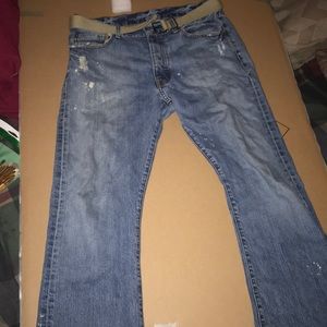 Ralph Lauren boot cut low rise jeans w/ button fly